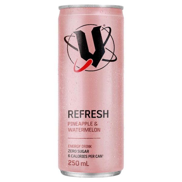 V – 250MLS – REFRESH – PINEAPPLE & WATERMELON – CANS – 24PK