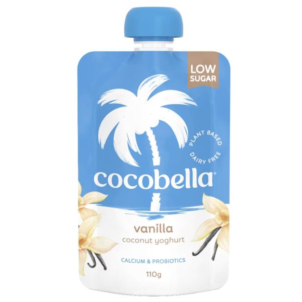 COCOBELLA – POUCH – VANILLA – COCONUT YOGHURT – 8 X 110GMS