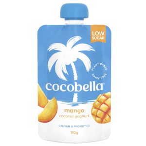 COCOBELLA – POUCH – MANGO – COCONUT YOGHURT – 8 X 110GMS