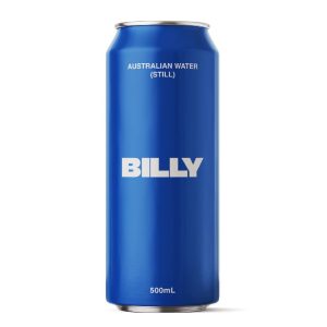BILLY – SPARKLING WATER – 500MLS – CANS  – 24PK