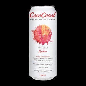 COCOCOAST – 500MLS – LYCHEE – COCONUT WATER – 12PK – CANS