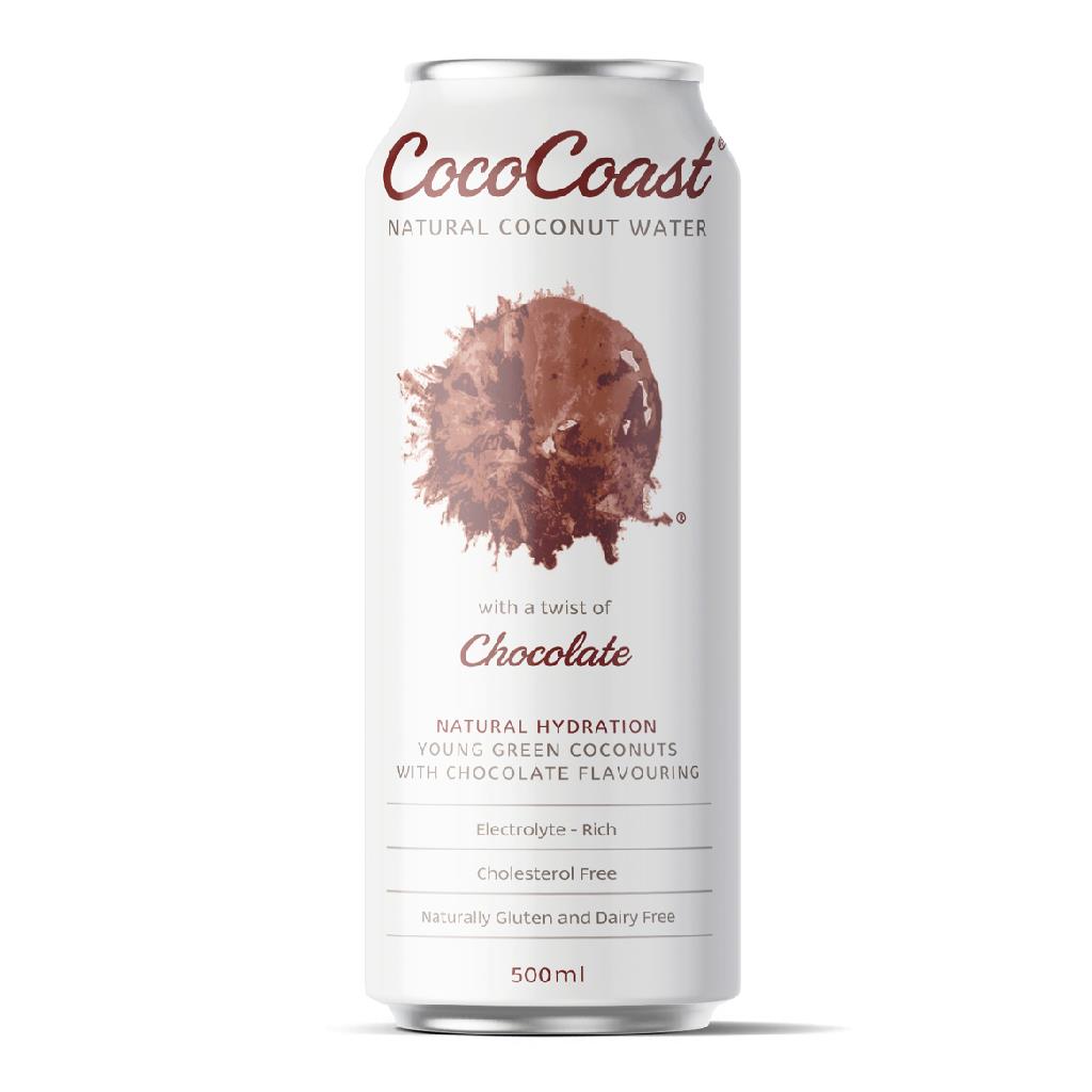 COCOCOAST – 500MLS – CHOCOLATE – COCONUT WATER – 12PK – CANS