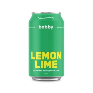 BOBBY – LEMON LIME – PREBIOTIC – SOFT DRINK – 330MLS – 16PK