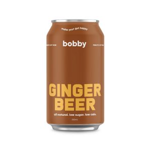 BOBBY – GINGER BEER – PREBIOTIC – SOFT DRINK – 330MLS – 16PK