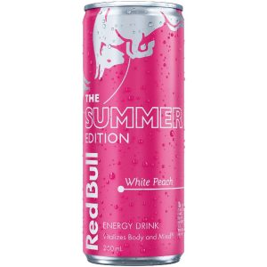 RED BULL – SUMMER WHITE PEACH – 250MLS CANS – 1 X 12PK