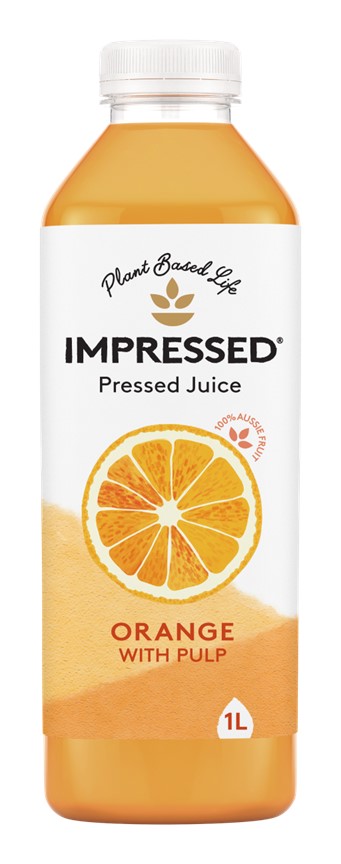 IMPRESSED – ORANGE JUICE – WITH PULP – 1LTS – 1X 6PK
