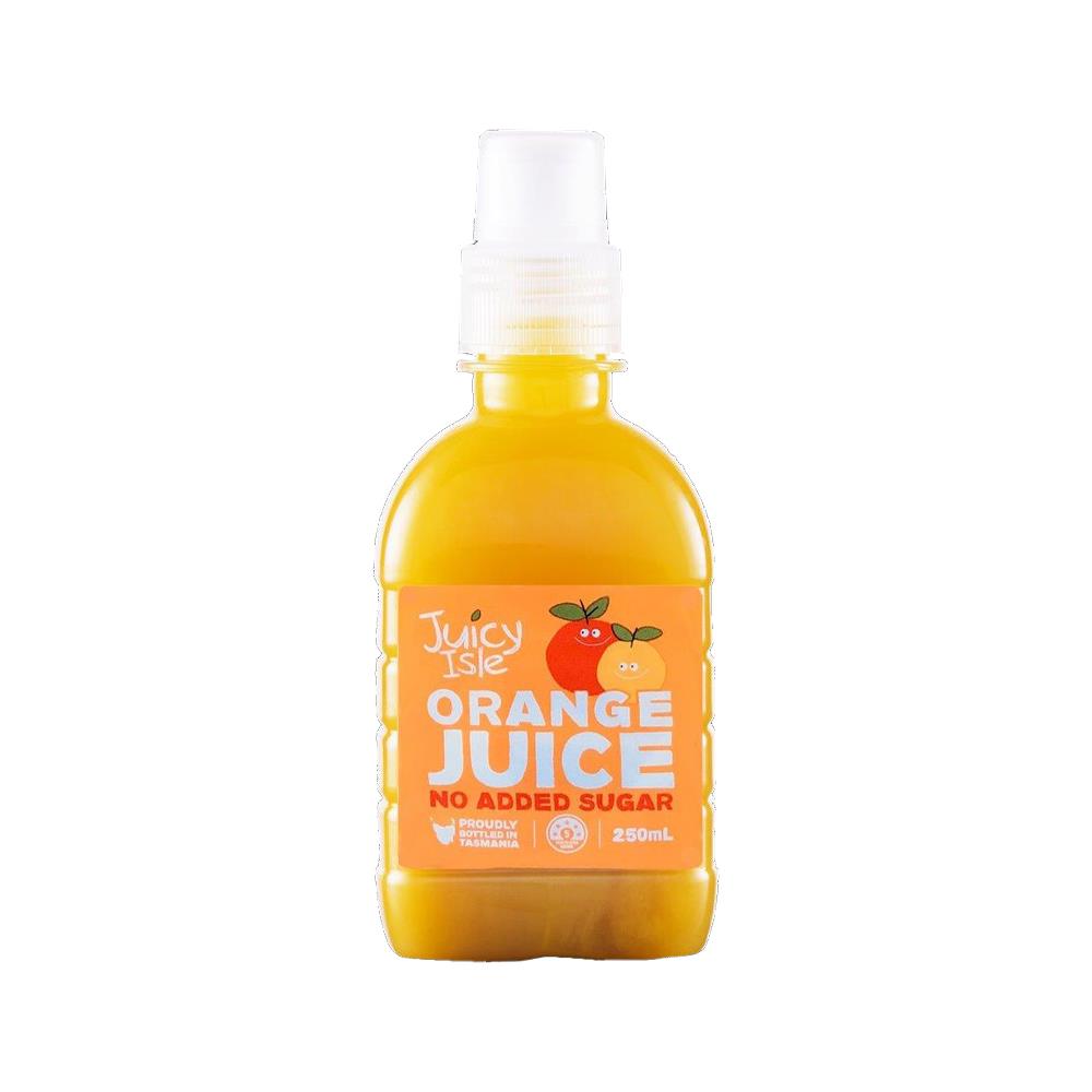 JUICY ISLE – ORANGE JUICE – POP TOPS – 250MLS – 12PK