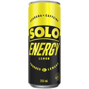 SOLO ENERGY – 24PK CANS – 250MLS