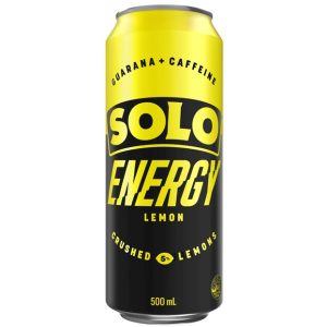 SOLO ENERGY – 24PK CANS – 500MLS