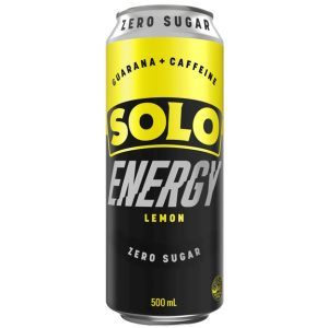 SOLO ENERGY – ZERO SUGAR – 24PK CANS – 500MLS