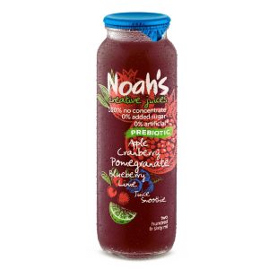 NOAHS – PREBIOTIC – CRANBERRY, POMEGRANATE, BLUEBERRY – 260MLS – 12PK