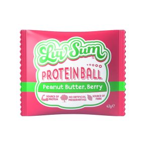LUV SUM – SINGLE – PEANUT BUTTER BERRY NUT – PROTEIN – 40GMS – 12PK