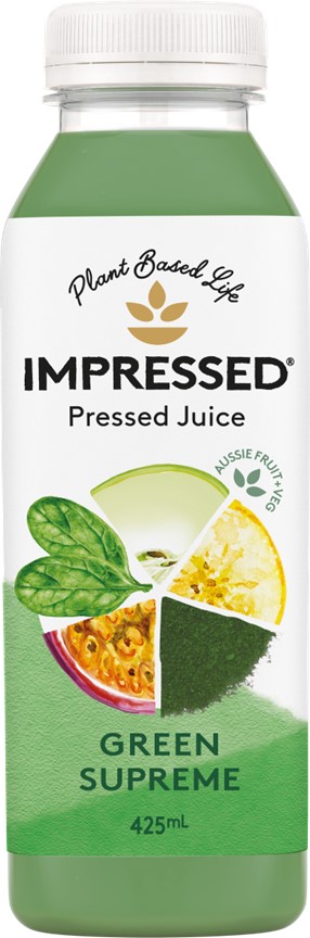 IMPRESSED – GREEN SUPREME JUICE – 425MLS – 2 X 6PK