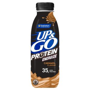 UP & GO – ENERGISE – CARAMEL – 500MLS PLASTIC – 12PK