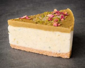 PISTACHIO CHEESECAKE – PRE-SLICED – 10PK – 1.7KG
