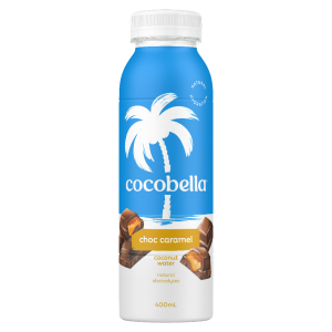 COCOBELLA – 400MLS – CHOC CARAMEL – 2 X 6PK – COCONUT WATER – 12PK
