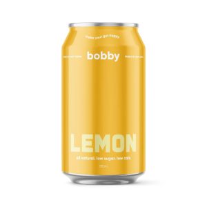 BOBBY – LEMON – PREBIOTIC – SOFT DRINK – 330MLS – 16PK
