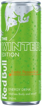 RED BULL – EXOTIC PASSIONFRUIT – 250MLS CANS – 1 X 12PK