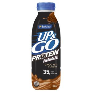 UP & GO – ENERGISE – CHOCOLATE – 500MLS PLASTIC – 8PK