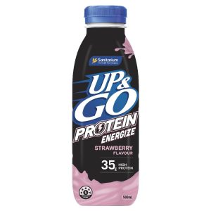UP & GO – ENERGISE – STRAWBERRY – 500MLS PLASTIC – 8PK