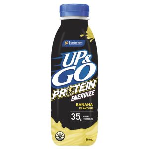 UP & GO – ENERGISE – BANANA – 500MLS PLASTIC – 8PK