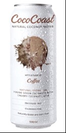 COCOCOAST – 500MLS – COFFEE – COCONUT WATER – 12PK – CANS