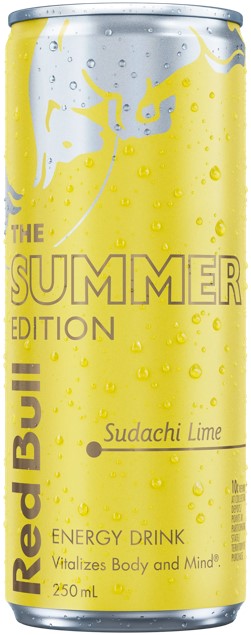 RED BULL – SUDACHI LIME – SUGAR FREE – 250MLS CANS – 1 X 12PK