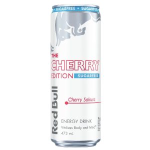 RED BULL – 473MLS – CHERRY SAKURA – SUGAR FREE – CANS – 12PK