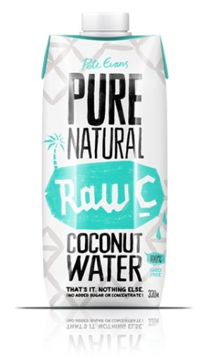 RAW C – 330MLS – 12PK – STRAIGHT-UP  COCONUT WATER
