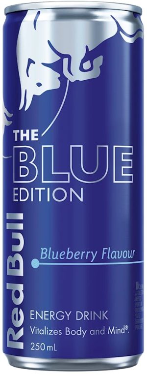 RED BULL – BLUE EDITION – BLUEBERRY – 250MLS CANS – 1 X 12PK