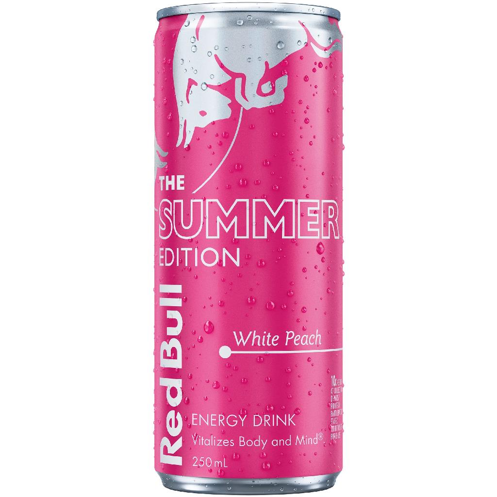 ERB13SW RED BULL – PEACH EDITION – WHITE PEACH – 250MLS CANS – 1 X 12PK