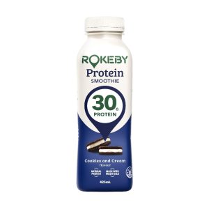 ROKEBY – 1 X 12PK – COOKIES & CREAM – PROTEIN SMOOTHIE – 425MLS – 12PK