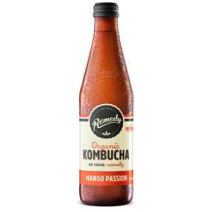 REMEDY – MANGO PASSION – KOMBUCHA – 330MLS – 8PK