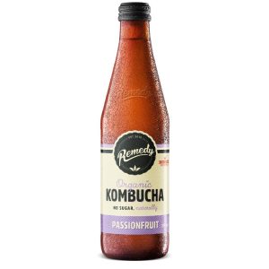 REMEDY – PASSIONFRUIT – KOMBUCHA – 330MLS – 8PK